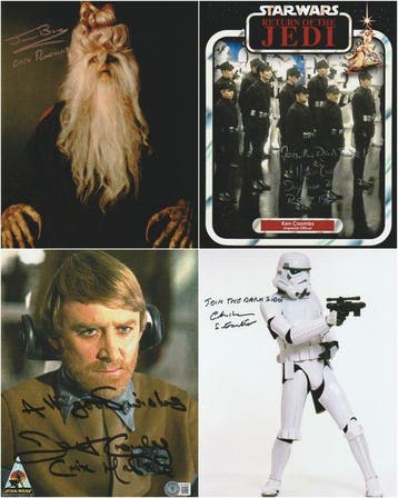 Star Wars - Big Lot of 4 Autographs!