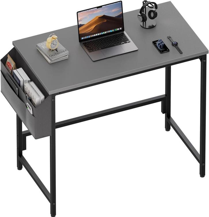 Bureau - Computertafel - Computerbureau - 80x50 cm - Grijs -, Huis en Inrichting, Bureaus, Nieuw, Verzenden