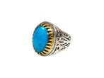 Turquoise - Zilver - Ring, Antiek en Kunst