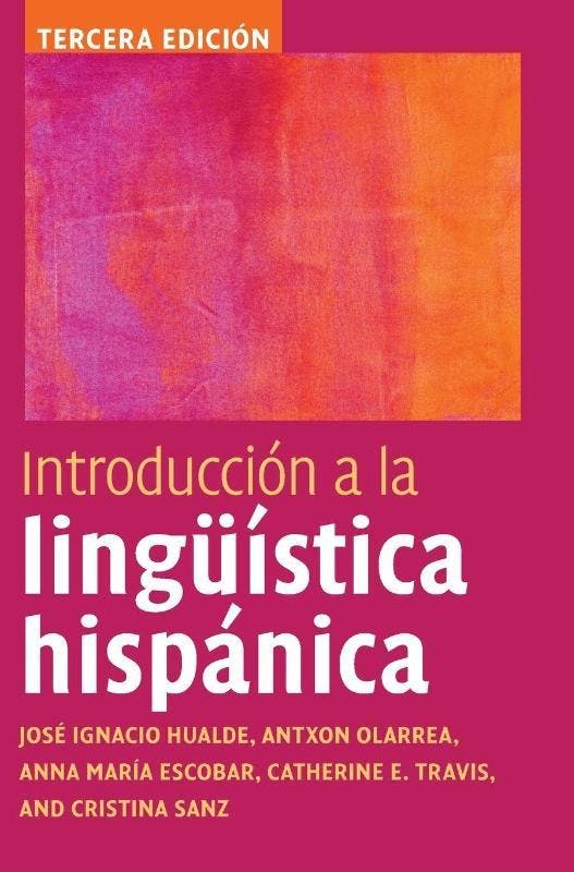 Introduccion A La Linguistica Hispanica | Nieuw, Livres, Livres Autre, Envoi