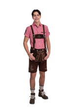 Korte lederhose bruin, Hobby en Vrije tijd, Verzenden, Nieuw