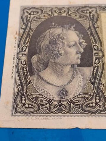 Italië. - 1.000 Lire 20/03/1947 Italia (Testina) - Gigante