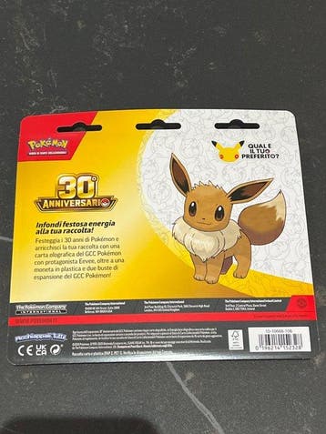 Pokémon - 1 Blisterverpakking - Eevee 30th anniversary -, Hobby en Vrije tijd, Nieuw