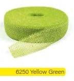 Jute band Lime Groen 5 cm rol 40 meter, Nieuw