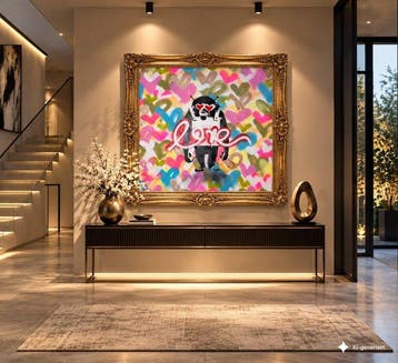 Timo Wedell - Embracing Loves Colors - XL - Street Banksy