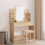 vidaXL Kaptafel met spiegel 96x39x142 cm sonoma eikenkleurig, Huis en Inrichting, Tafels | Kaptafels, Verzenden, Nieuw