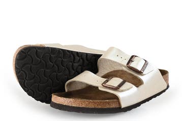 Birkenstock Sandalen in maat 42 Beige, Verzenden, Beige, Sandalen of Muiltjes, Gedragen
