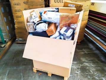 Pallet Postpakketten 133 kg, Nieuw