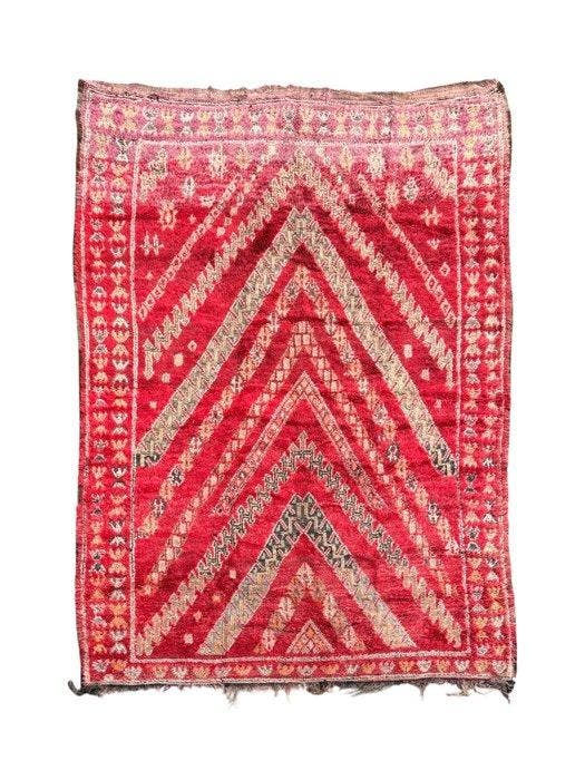 Marokkaans Beni Mguild-tapijt vintage – handgemaakt wollen, Huis en Inrichting, Stoffering | Tapijten en Vloerkleden