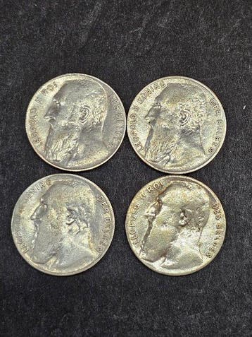 Belgique. 50 Centimes 1901 (2 x Frans + 2 x Vlaams) (Sans