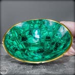 Exquise Malachiet-schaal – een meesterwerk van natuurlijke