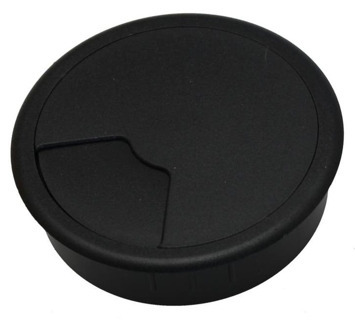 60 Mm Zwarte Kabelbeheer Bureau Grommet - 49.80.018 [2, Doe-het-zelf en Bouw, Elektriciteit en Kabels, Verzenden