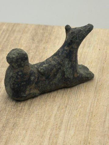 Oud-Romeins, Keizerrijk Brons Kleine bronzen zoomorfe figuur