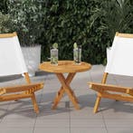 vidaXL Tafelblad rond 2,5 cm 50 cm massief teakhout, Huis en Inrichting, Verzenden, Nieuw