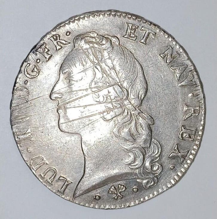 Écu France Frankreich Gad 322 Louis Xv Ecu Mit Stirnband..., Postzegels en Munten, Munten | Europa | Niet-Euromunten, België, Verzenden
