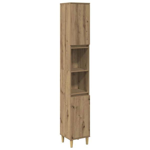 Kast 190cm Eiken - Tweede kansje, OP = OP (badkamerkast), Huis en Inrichting, Badkamer | Badkamermeubels, 25 tot 50 cm, Zo goed als nieuw