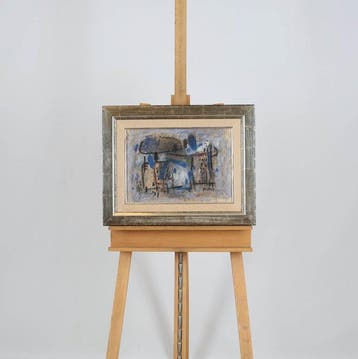 Jaap Nanninga (1904-1962) - Dubbelzijdig abstract, Antiquités & Art