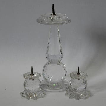 Swarovski - Figurine - Kandelaars (3) - Cristal, Antiquités & Art