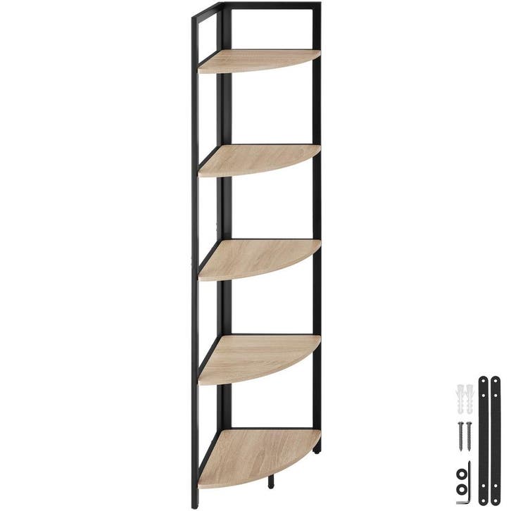 tectake Hoekkast Castlebar 30x30x150cm - Industrieel licht h, Huis en Inrichting, Overige Huis en Inrichting, Verzenden