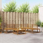 vidaXL Buiten bank set Naturel Massief Acacia Hout, Tuin en Terras, Verzenden, Nieuw