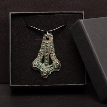 Viking periode Brons dragon foot amulet - 41 mm (Zonder