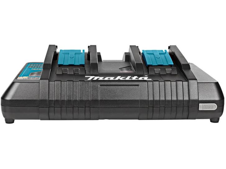 Makita DC18RD - Oplader - Snellader voor 2 accus - USB, Audio, Tv en Foto, Fotografie | Accu's en Batterijen, Nieuw, Verzenden