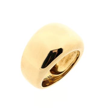 Gouden Nouvelle Vague ring; Cartier, Handtassen en Accessoires, Ringen, Gebruikt, Ophalen of Verzenden, 17 tot 18, Dame of Heer