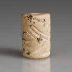 Mesopotamië, Djemdet Nasr Steen Cylinder seal - 20 mm