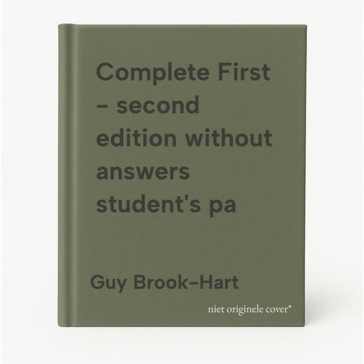 Complete First - second edition without answers students pa, Livres, Langue | Anglais, Envoi