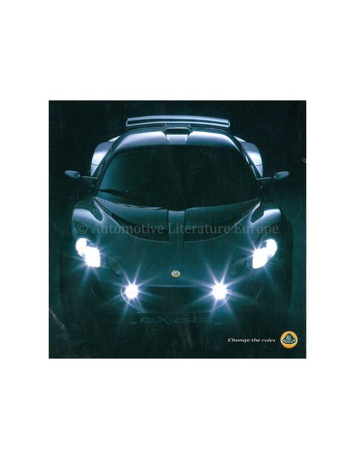 2005 LOTUS PROGRAMMA BROCHURE, Livres, Autos | Brochures & Magazines