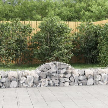 vidaXL Schanskorven 18 st gewelfd 200x50x40/60 cm, Verzenden
