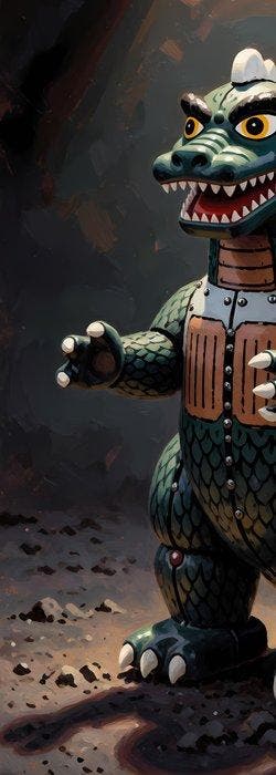 ssick lab - [XL MATTE PAPER] Tin Kaiju Awakening