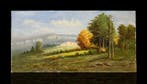Italiaanse school (XX) - Paesaggio collinare con Rudere