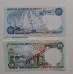 Bermudes. - 1, 20 Dollars - 1979/1984 - Specimen (Sans prix