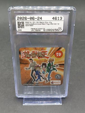 Konami Yu-Gi-Oh! Flix-Pix 2000 Merlin #50 Summoned Skull /