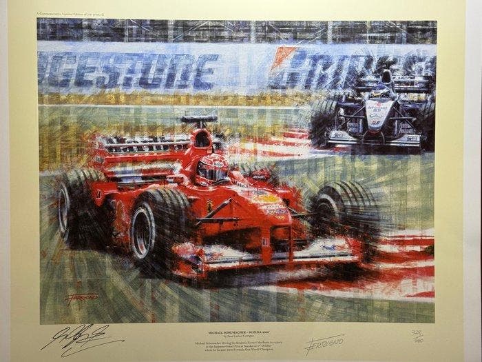 Ferrari - Michael Schumacher - 2000 - Gravure, Verzamelen, Automerken, Motoren en Formule 1