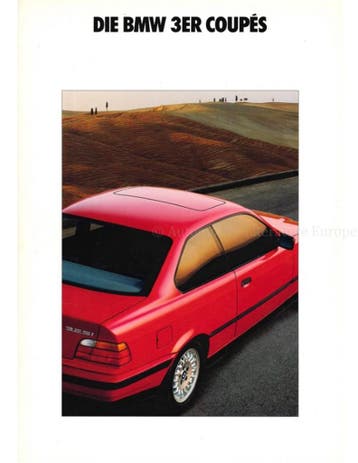 1992 BMW 3 SERIE COUPE BROCHURE DUITS, Ophalen of Verzenden
