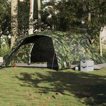vidaXL Koepeltent 6-persoons waterdicht camouflage, Verzenden