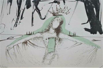 Salvador Dali (1904-1989) - El templo de la Sagrada Familia