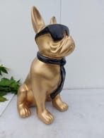 Beeld, French bulldog with tie and sunglasses - 40 cm -