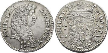 2/3 taler, daalder 1675 Magdeburg-erzbistum August von Sa..., Verzenden