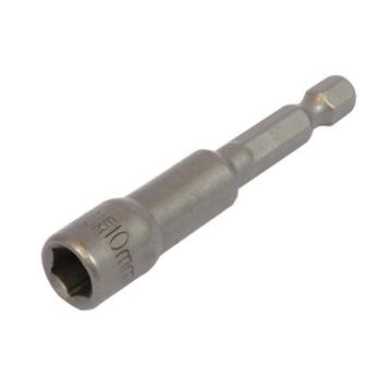 Dop bit adapter 1/4 sleutelwijdte 10 mm. lengte 65 mm. -, Ophalen of Verzenden, Nieuw