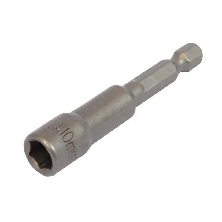 Dop bit adapter 1/4 sleutelwijdte 10 mm. lengte 65 mm. -, Doe-het-zelf en Bouw, Gereedschapskisten, Ophalen of Verzenden