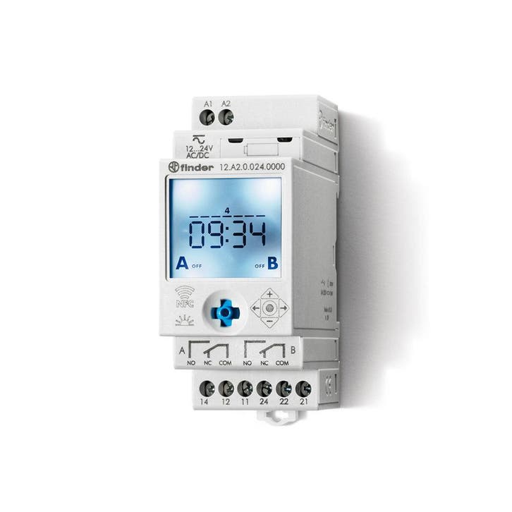 Finder 12A2 Astro Digitale Tijdschakelaar 16A NFC -, Bricolage & Construction, Électricité & Câbles, Envoi
