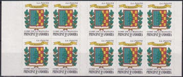 Frans Andorra - 1999 - Wapenschilden - Postfris, Postzegels en Munten, Verzenden, Overige landen, Postfris