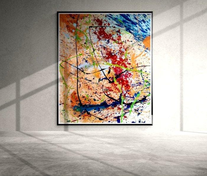 Luc Mora - Song of Wild Colours - XXL, Antiek en Kunst, Kunst | Designobjecten
