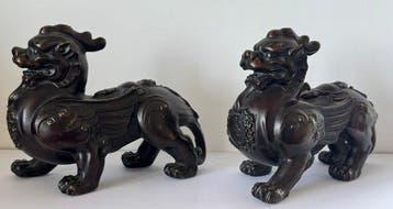 Dragons ailés - Bronze - Chine - XXe siècle, Antiquités & Art