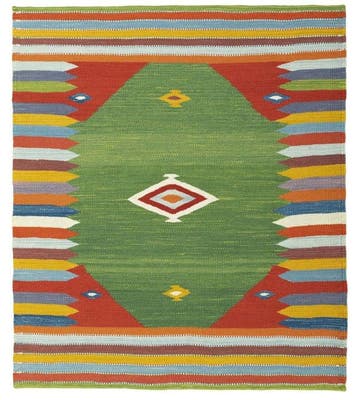 Handgeweven Designer Kelim - Kelim - 109 cm - 94 cm, Nieuw