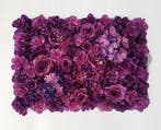 Flowerwall 40x60 cm 6 Paarstinten Rozen en Hortensia