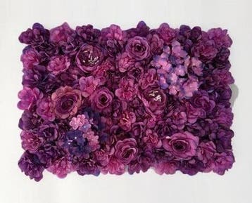 Flowerwall 40x60 cm 6 Paarstinten Rozen en Hortensia, Nieuw